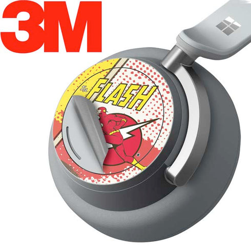 DC Comics The Flash Vintage Action Pose Pattern Surface Headphones Skin