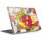 DC Comics The Flash Vintage Action Pose Pattern Surface Laptop 2 Skin