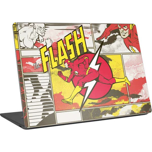 DC Comics The Flash Vintage Action Pose Pattern Surface Laptop 4 15in Skin