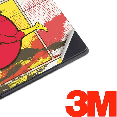 DC Comics The Flash Vintage Action Pose Pattern Surface Pro 7 Skin