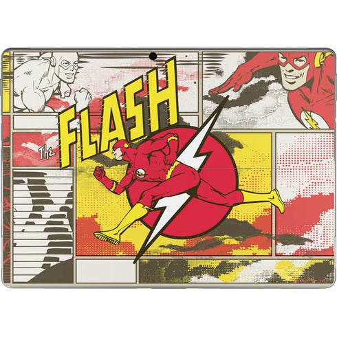 DC Comics The Flash Vintage Action Pose Pattern Surface Pro 9 Skin