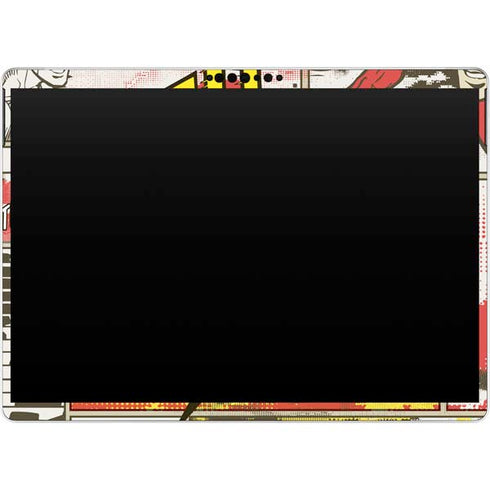DC Comics The Flash Vintage Action Pose Pattern Surface Pro 9 Skin