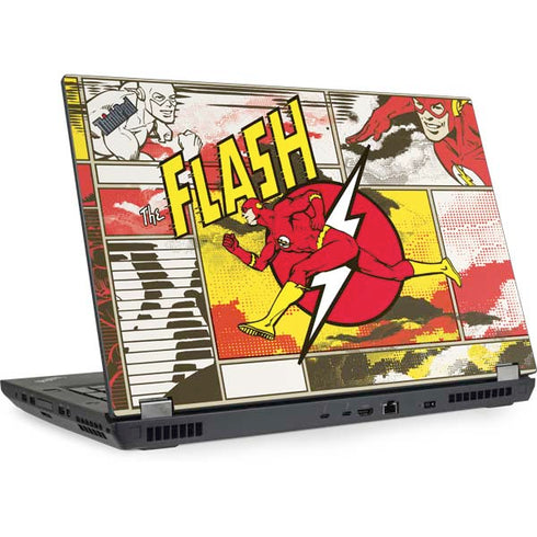 DC Comics The Flash Vintage Action Pose Pattern Lenovo ThinkPad Skin