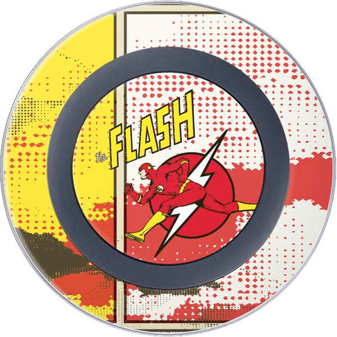 DC Comics The Flash Vintage Action Pose Pattern Wireless Charger Skin