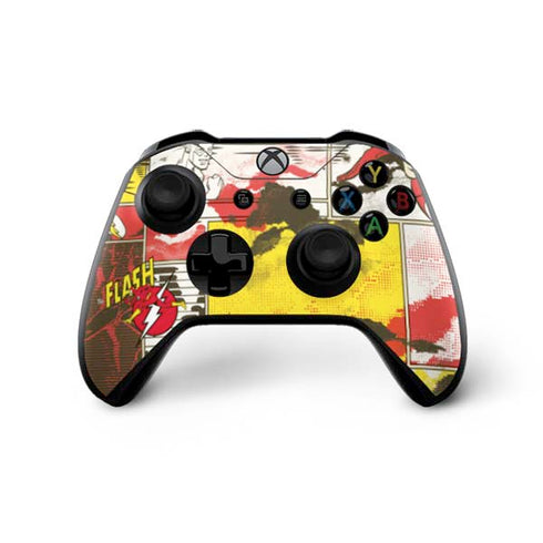 DC Comics The Flash Vintage Action Pose Pattern Xbox One X Bundle Skin