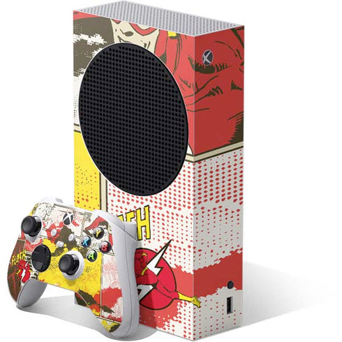 DC Comics The Flash Vintage Action Pose Pattern Xbox Series S Bundle Skin