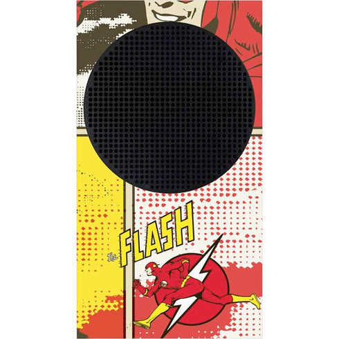 DC Comics The Flash Vintage Action Pose Pattern Xbox Series S Console Skin