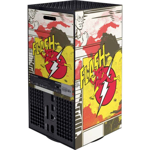 DC Comics The Flash Vintage Action Pose Pattern Xbox Series X Bundle Skin