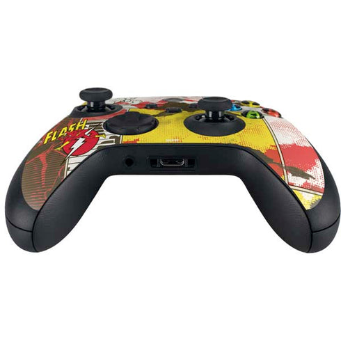 DC Comics The Flash Vintage Action Pose Pattern Xbox Series X Controller Skin