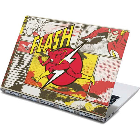 DC Comics The Flash Vintage Action Pose Pattern Yoga 910 2-in-1 14in Touch-Screen Skin