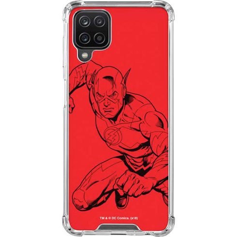 DC Comics The Flash Comic Pop Galaxy A12 Clear Case