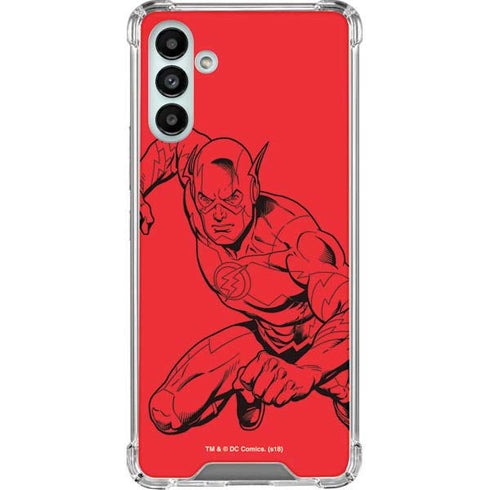 DC Comics The Flash Comic Pop Galaxy A13 5G Clear Case