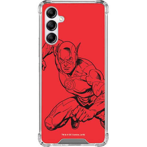 DC Comics The Flash Comic Pop Galaxy A14 5G Clear Case