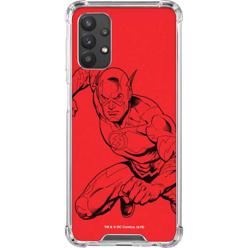 DC Comics The Flash Comic Pop Galaxy A32 5G Clear Case