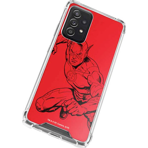 DC Comics The Flash Comic Pop Galaxy A52 5G Clear Case