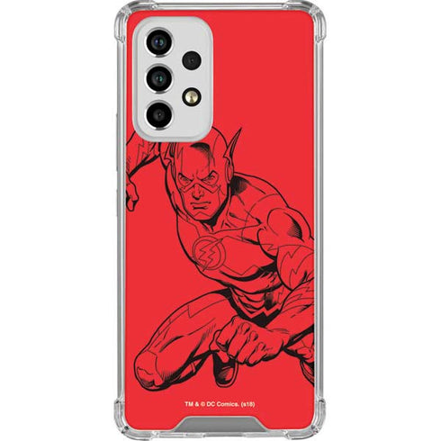 DC Comics The Flash Comic Pop Galaxy A53 5G Clear Case