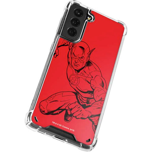 DC Comics The Flash Comic Pop Galaxy S21 5G Clear Case