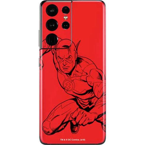 DC Comics The Flash Comic Pop Galaxy S21 Ultra 5G Skin