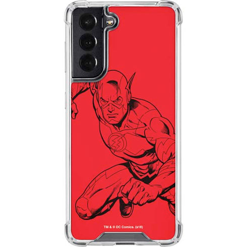 DC Comics The Flash Comic Pop Galaxy S22 Clear Case