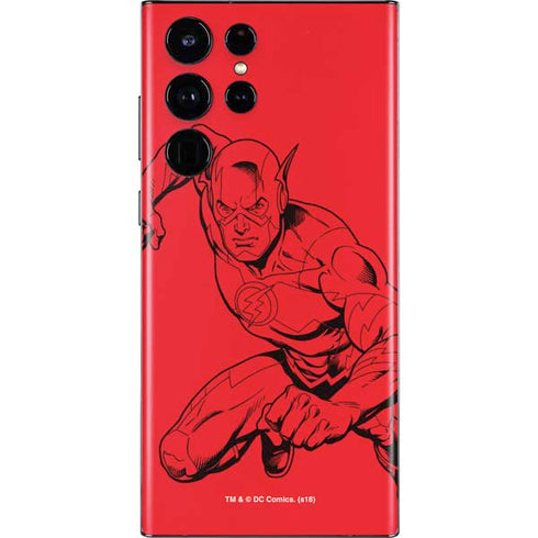 DC Comics The Flash Comic Pop Galaxy S22 Ultra Skin