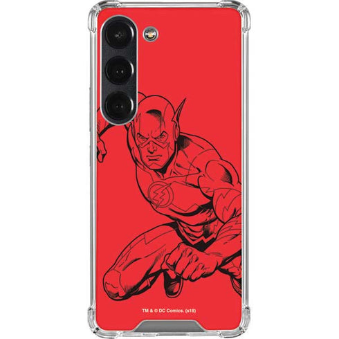 DC Comics The Flash Comic Pop Galaxy S23 Clear Case