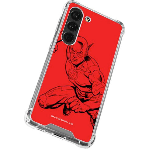 DC Comics The Flash Comic Pop Galaxy S23 Clear Case