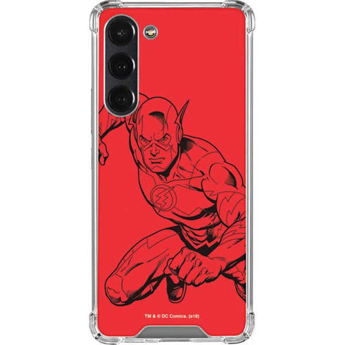 DC Comics The Flash Comic Pop Galaxy S23 Plus Clear Case