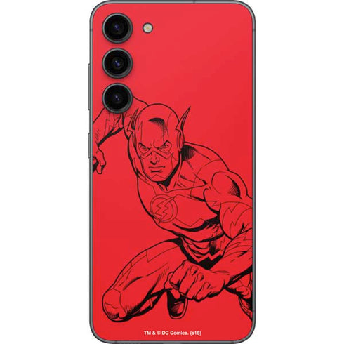 DC Comics The Flash Comic Pop Galaxy S23 Plus Skin