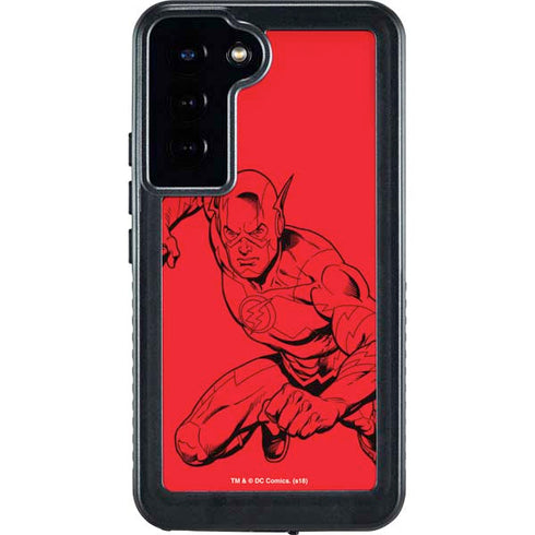 DC Comics The Flash Comic Pop Galaxy S23 Plus Waterproof Case