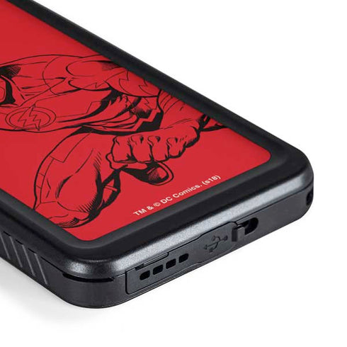 DC Comics The Flash Comic Pop Galaxy S23 Plus Waterproof Case