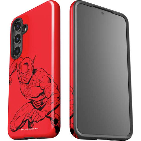DC Comics The Flash Comic Pop Galaxy S24 Plus Impact Case