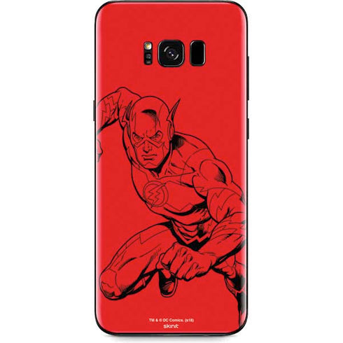 DC Comics The Flash Comic Pop Galaxy S8 Skin