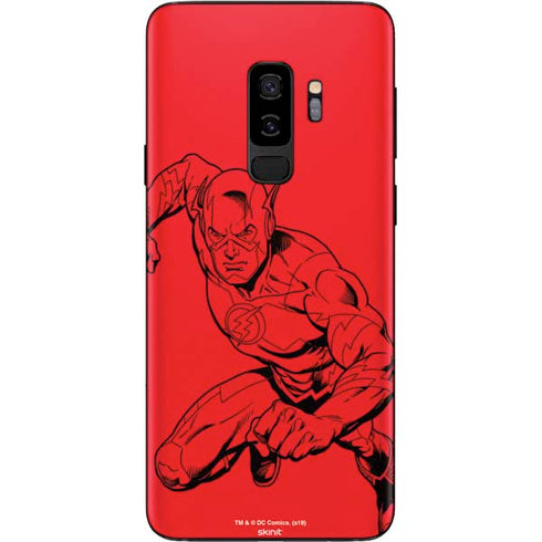 DC Comics The Flash Comic Pop Galaxy S9 Plus Skin