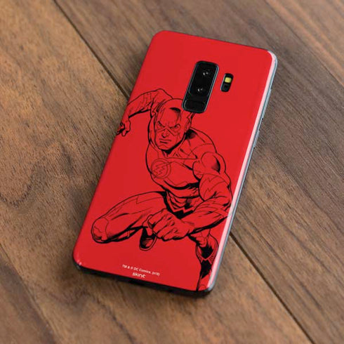 DC Comics The Flash Comic Pop Galaxy S9 Plus Skin