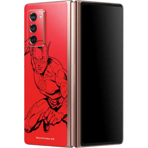 DC Comics The Flash Comic Pop Galaxy Z Fold2 5G Skin