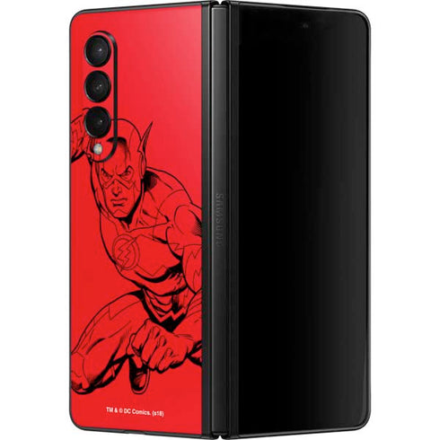 DC Comics The Flash Comic Pop Galaxy Z Fold3 5G Skin