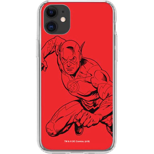 DC Comics The Flash Comic Pop iPhone 11 Clear Case