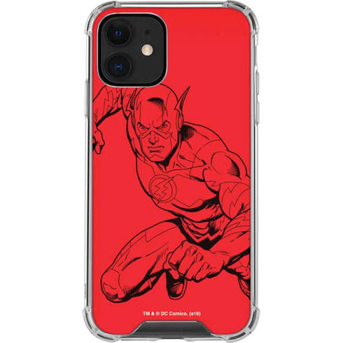 DC Comics The Flash Comic Pop iPhone 12 Clear Case