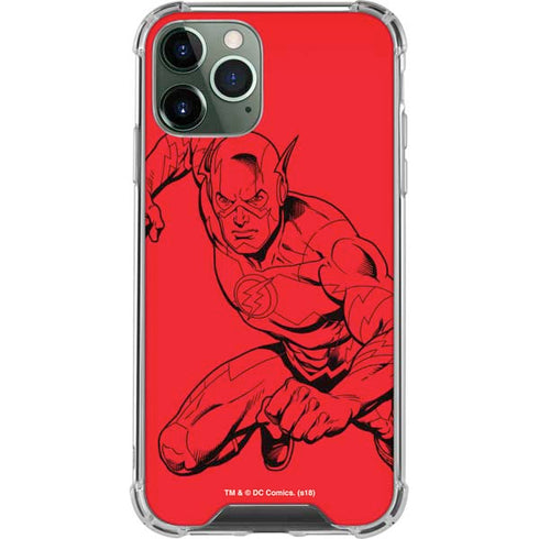 DC Comics The Flash Comic Pop iPhone 12 Pro Clear Case