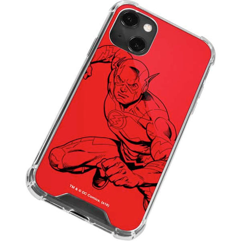 DC Comics The Flash Comic Pop iPhone 13 Mini Clear Case