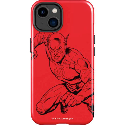 DC Comics The Flash Comic Pop iPhone 14 Plus Impact Case