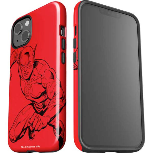 DC Comics The Flash Comic Pop iPhone 15 Plus Impact Case