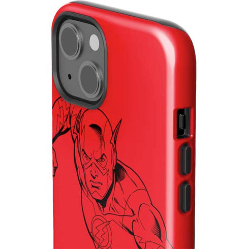 DC Comics The Flash Comic Pop iPhone 15 Impact Case