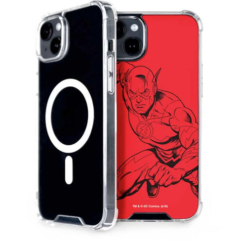 DC Comics The Flash Comic Pop iPhone 14 Plus MagSafe Case