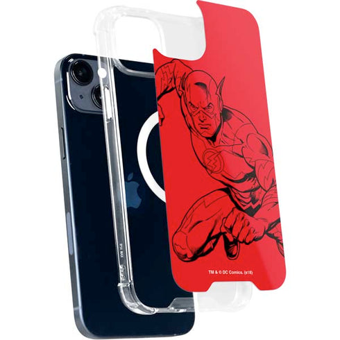DC Comics The Flash Comic Pop iPhone 15 Plus MagSafe Case