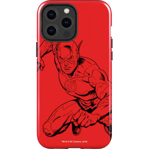 DC Comics The Flash Comic Pop iPhone 15 Pro Max Impact Case
