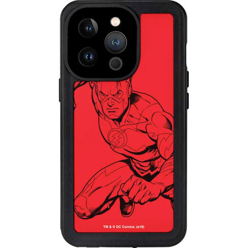 DC Comics The Flash Comic Pop iPhone 14 Pro Waterproof Case