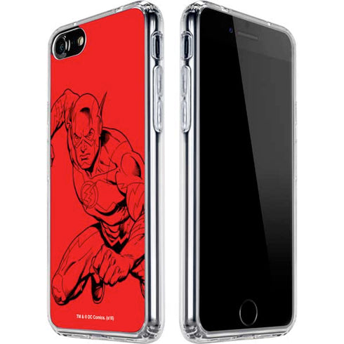 DC Comics The Flash Comic Pop iPhone SE (2nd & 3rd Gen) Clear Case