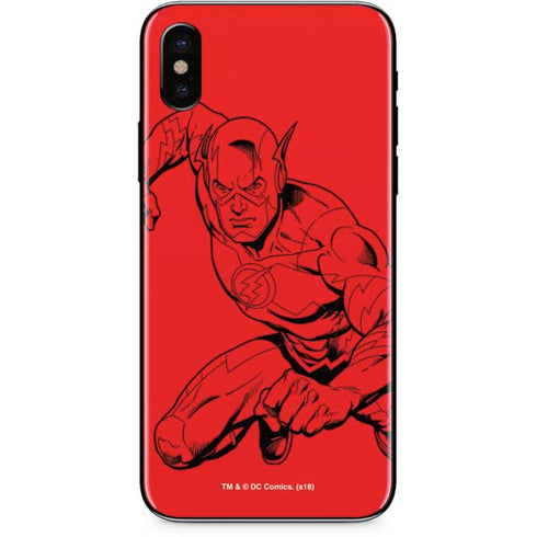 DC Comics The Flash Comic Pop iPhone XS Skin