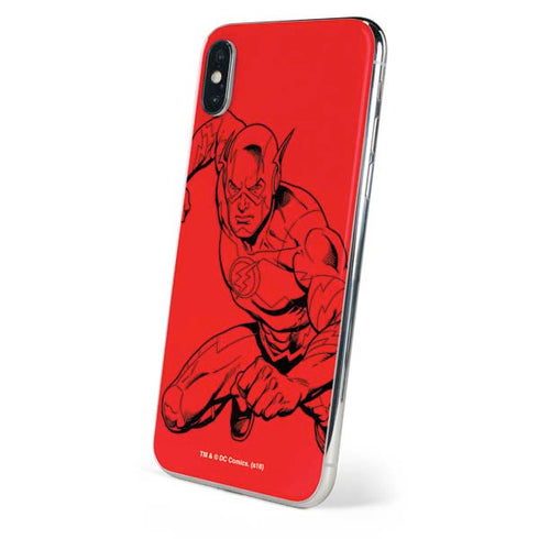 DC Comics The Flash Comic Pop iPhone XS Skin